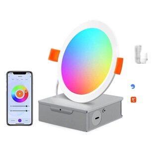 Meigui 6-дюймовый граффити умный ультратонкий панельный светильник Wi-Fi Bluetooth RGBCW полноцветный затемняющий цветной умный светильник
