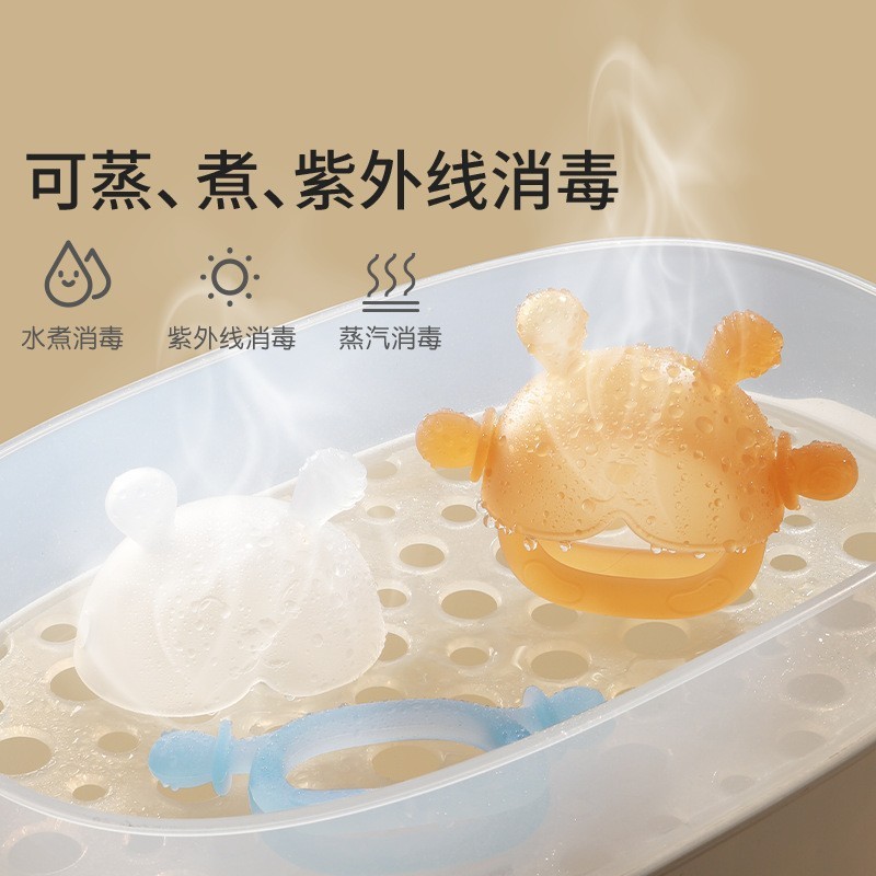 跨境婴儿兔子牙胶食品级硅胶磨牙棒防吃手神器母婴用品安抚奶嘴|undefined