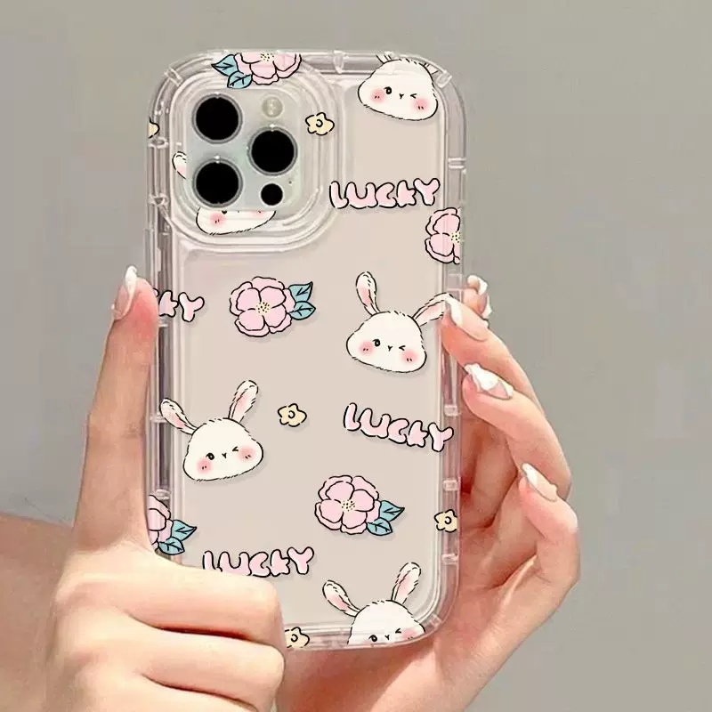 Apple, кролик, чехол для телефона, iPhone14 Pro, iPhone12, цветной, 16promax, 13, стиль высокого качества, оптом