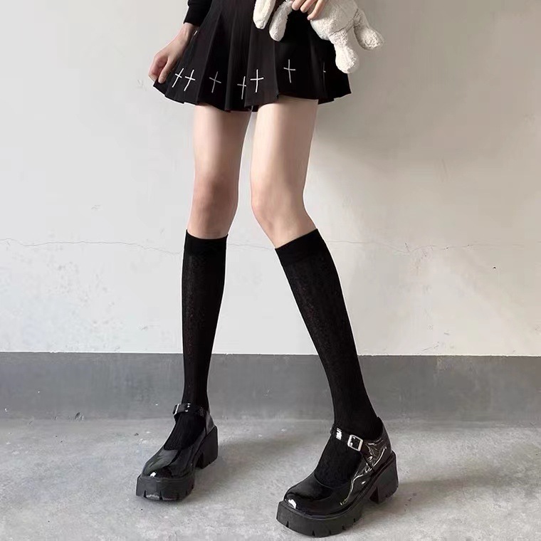 Spring and summer thin twist calf socks Korean version of Japanese…