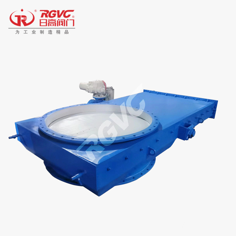 日高阀门厂家现货供应RGDTZ电动封闭式煤斗闸门DN1500插板阀批发