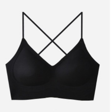 Invisible sensación de nube gran espalda abierta cruzada en forma de U hermosa ropa interior sin costuras tiras de gelatina cómoda, transpirable y sexy