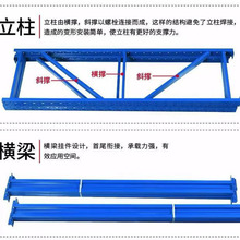 中型货架加层层板横梁立柱置物架横梁轻型仓储层板仓库层板配件