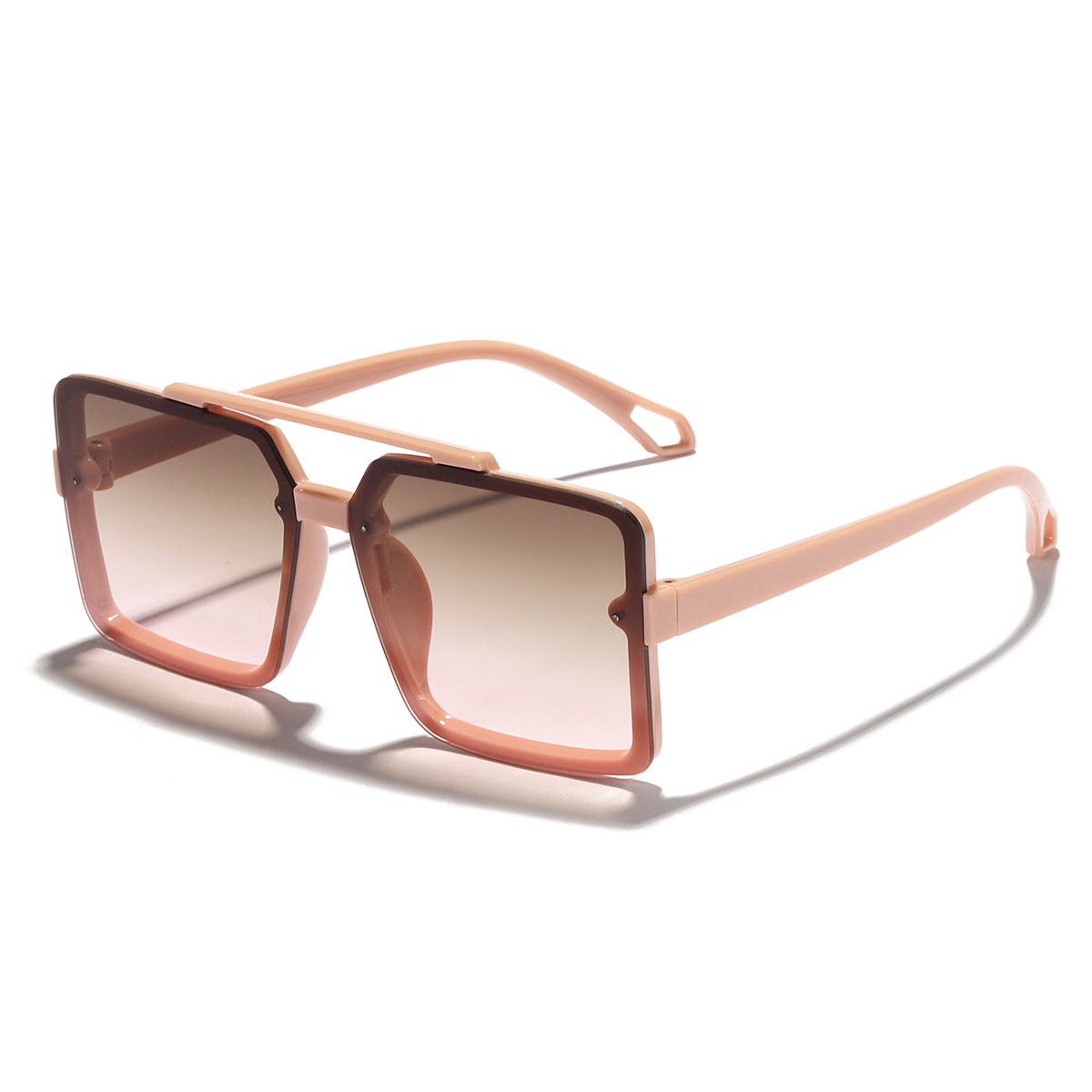 Gafas de sol personalizadas de doble haz ins estilo de gran marco cuadrado gafas de sol de las mujeres de moda lente de PC gafas de Ventas Directas transfronterizas 90946