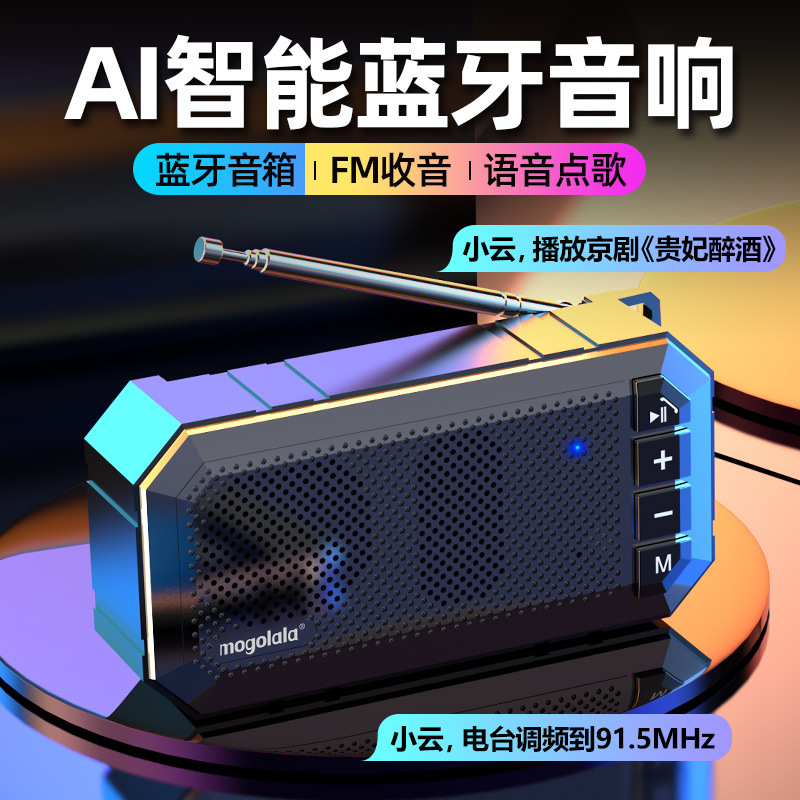 Wireless Bluetooth Speaker Radio All-in-One Subwoofer Smart Advanced Radio Radio Daquan Car