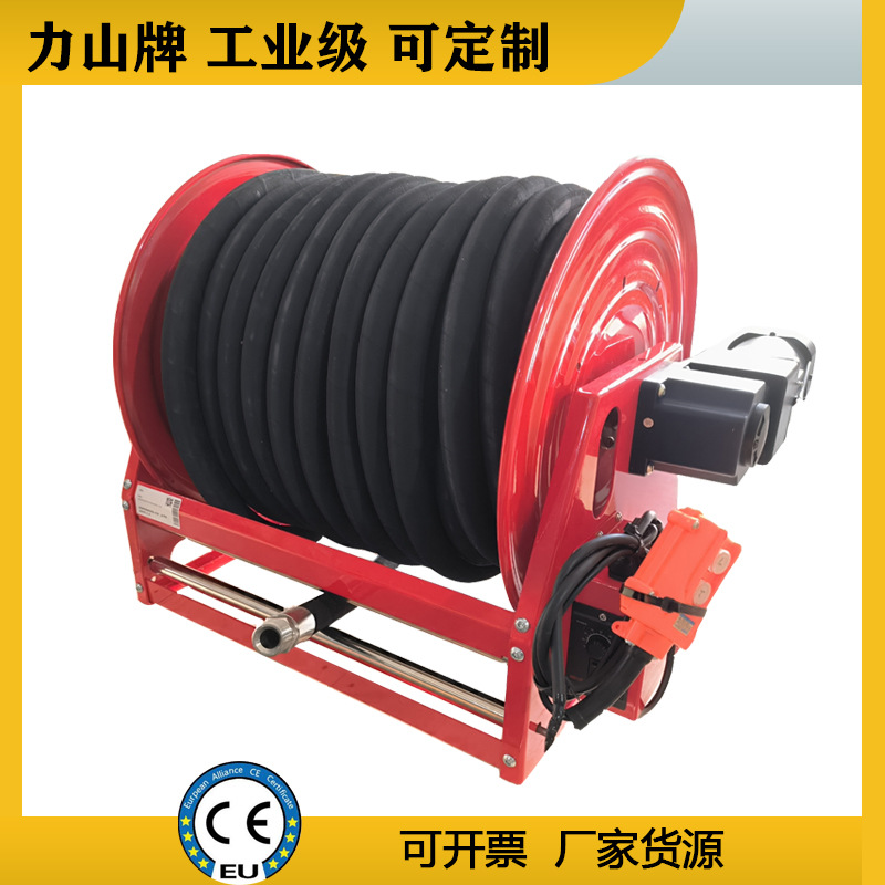疏通车液压卷盘电动高压重型消防胶管伸缩水管下水道卷管带排线器