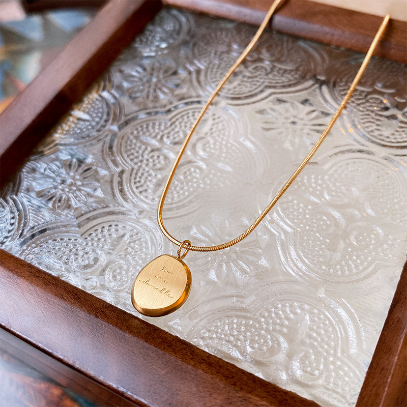 10g Weight PVD Coated Gold Plating Process Golden Plated Plating Material 304 Stainless Steel Pendant Material Double Layer Necklaces, Pendant Necklace, Necklace Classification 304 Stainless Steel Chain Material cable chain, snake chain Chain Type 1 Piece Quantity Daily, Street Occasion 304 Stainless Steel Material Geometric, Letter, Rose Pattern Women's Gender Vintage Style, Classic Style Style Plating Craft Wholesale Jewelry Vintage Style Classic Style Geometric Letter Rose Titanium Steel Plating Cable Chain Snake Chain Double Layer Necklaces Pendant Necklace Necklace 4