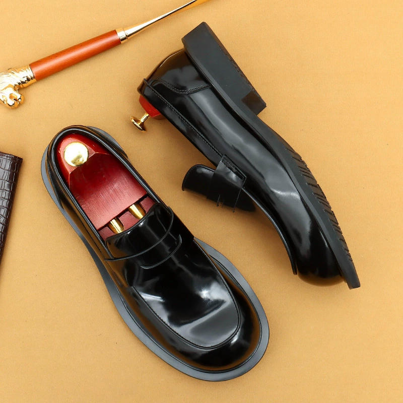 [Специально для vip] мужские кожаные туфли с большой головой