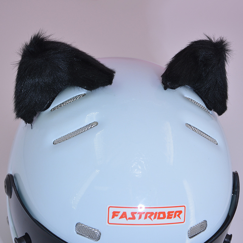 Motorcycle Decoration Cat Ears Helmet Detachable