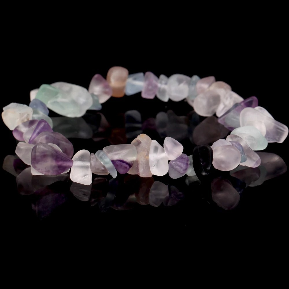 Natürliches Amethyst Perlen Armband Für Damen Elastisch Edelstein_voghion.com