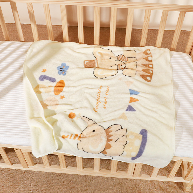 Cross-Border New Children's Blanket Baby Blanket Kindergarten Nap Blanket Small Blanket Baby Air Conditioning Blanket Bath Towel