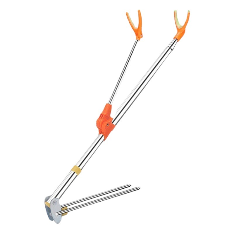 Fishing gear supplies stainless steel battery fishing rod bracket fishing chair dual-use fishing bracket fishing rod bracket
