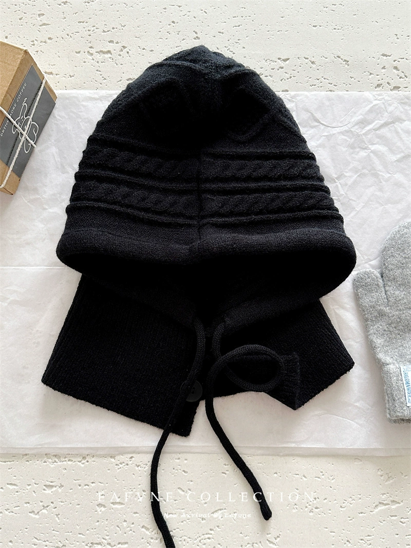 Retro winter keep warm scarf, woolen knitted hat, for beloved