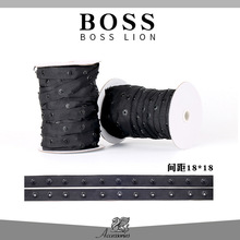 BOSS博狮按扣带间距18*18cm带宽1.8cm扣子尺寸0.8cm婴儿装舞蹈衣