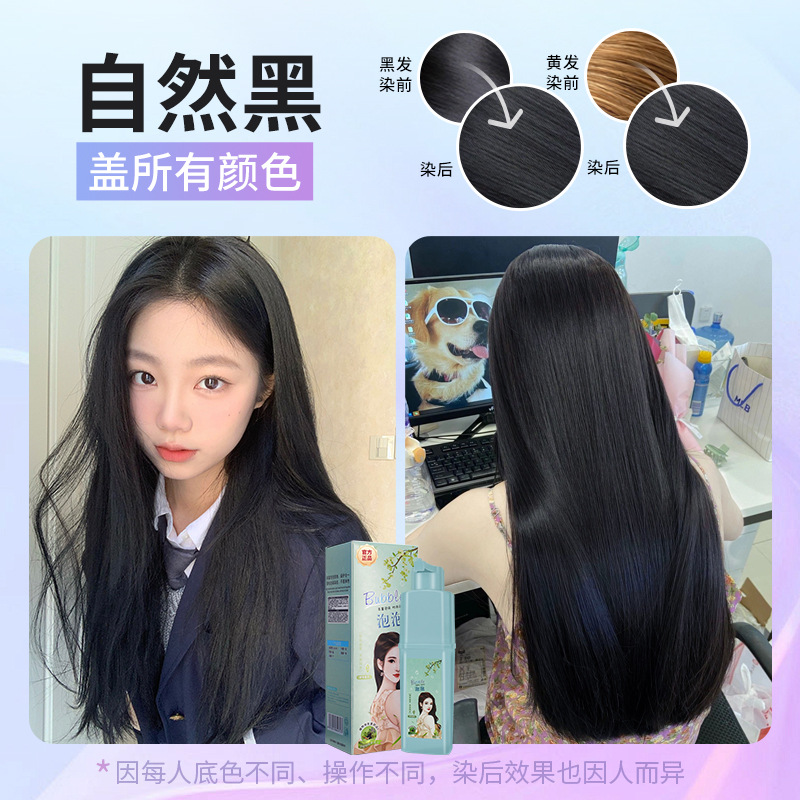 내추럴 블랙 [식물버블염료] + 도구