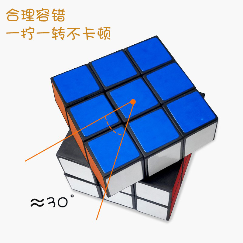 Juguetes creativos para niños 5.3cm juguetes de plástico de tercer nivel pegatinas comunes cubo Rubik regalos de ciencia y educación para estudiantes primarios
