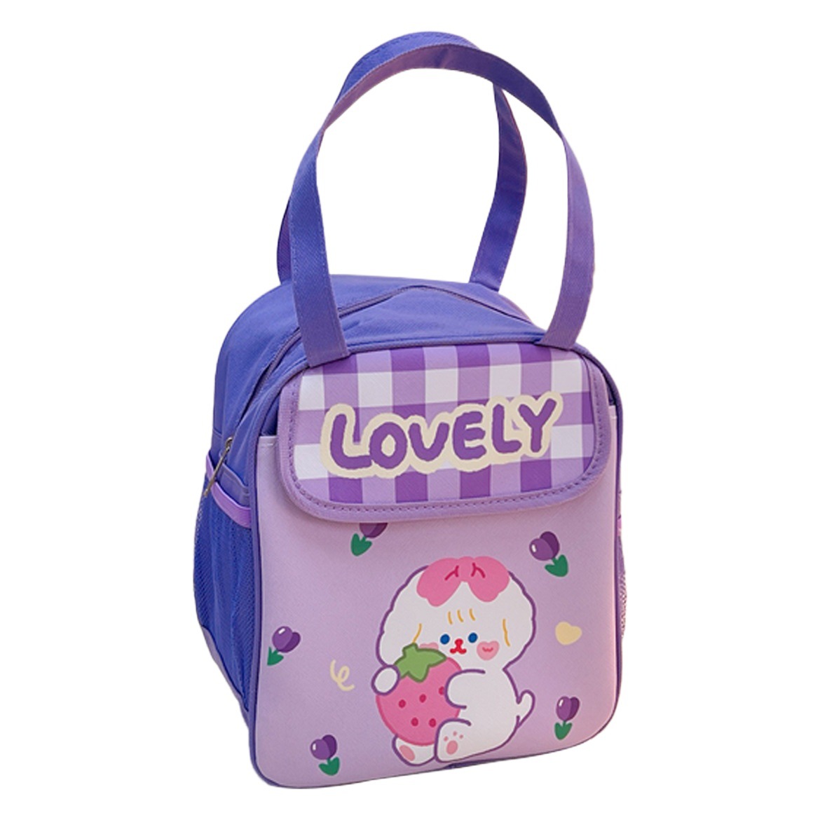 Nueva bolsa de almuerzo portátil de dibujos animados lonchera bolsa de aislamiento bolsa de almuerzo estudiante espesado papel de aluminio bolsa de almuerzo de aislamiento de almacenamiento