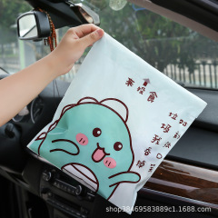 車載垃圾袋創意車內用一次性垃圾收納袋粘貼式旅遊加厚封口清潔袋