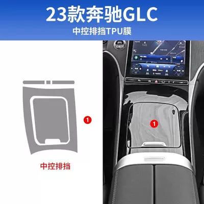 Suitable for the New Mercedes-Benz Car interior film - 23-26-models-of-central-control-gear-film