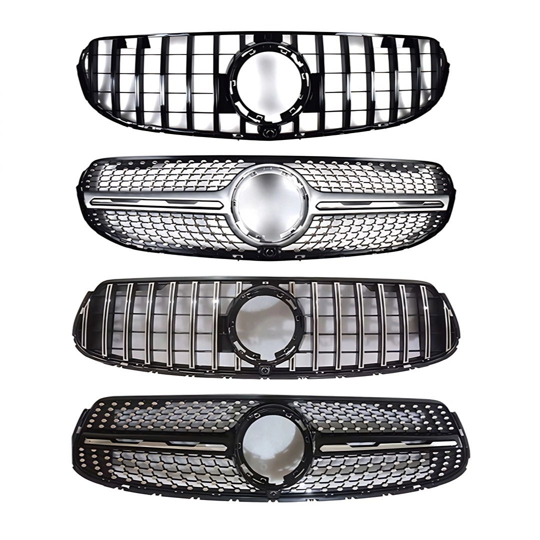 Suitable for 2019-21 Mercedes-Benz Glc X253 Modified Grille Front Bumper Gt Vertical Bar Starry Sky Replacement Grille