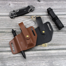 现货户外手电筒皮套 腰挂式战术工具套 野营狩猎手电筒工具收纳套