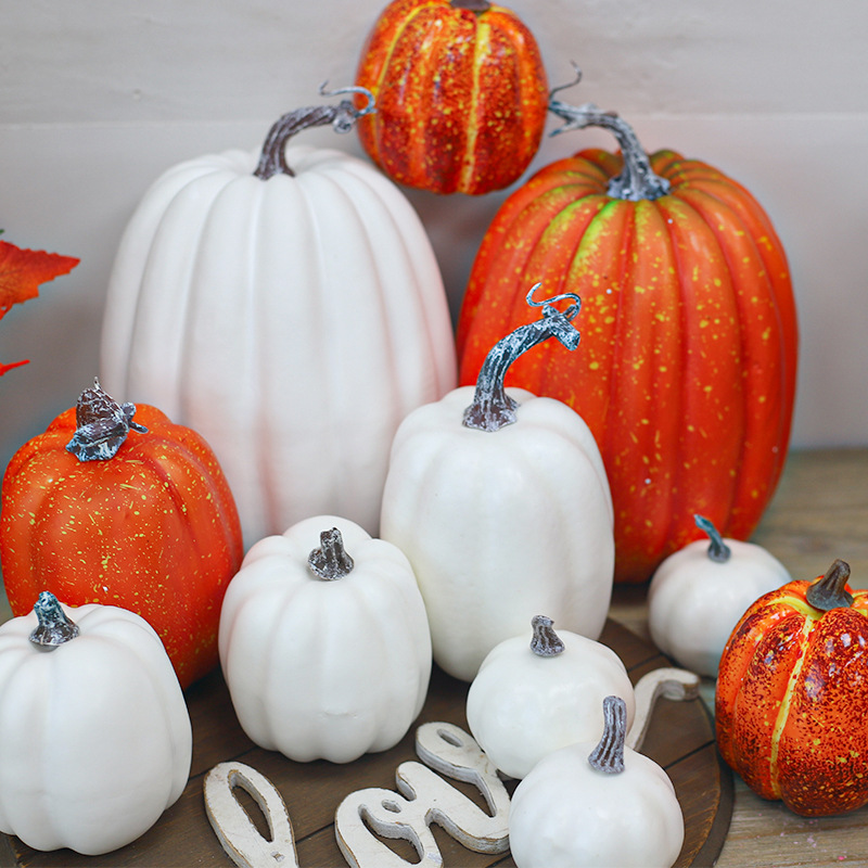 かぼちゃの模型のハロウィンのかぼちゃの置物の装飾の道具のハロウィンのdiyの装飾の置物の卸売り|undefined