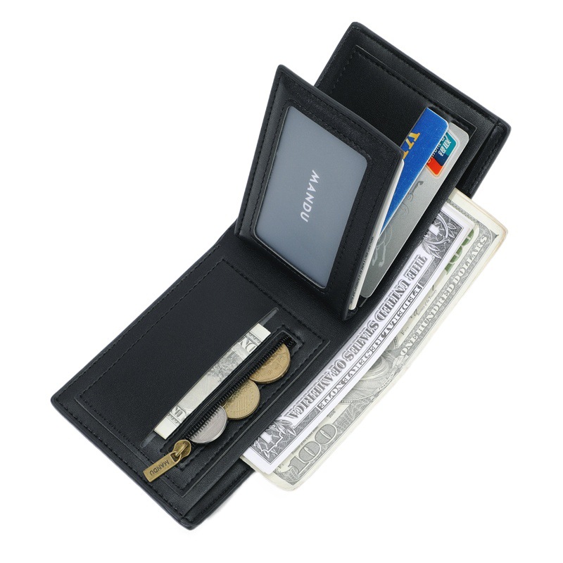 Ultra-Light New Men's Wallet Cross-Border Portable Large-Capacity Men's Wallet with a High-End Feel Rfid Coin Purse for Men