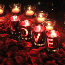 情人节浪漫E蜡烛纪念意求婚生日烛光晚餐气氛道具布置用品