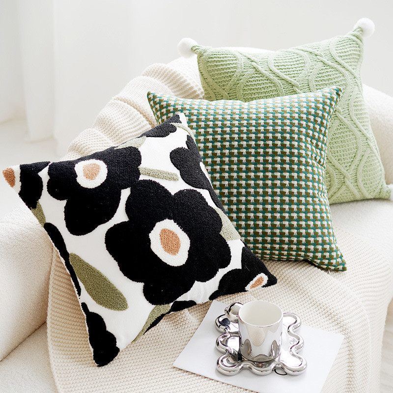 緑のオリーブの緑の抱き枕カバー北欧の軽い贅沢な高級感のレトロなソファーのリビングルームの枕のベッドのクッションの現代|undefined