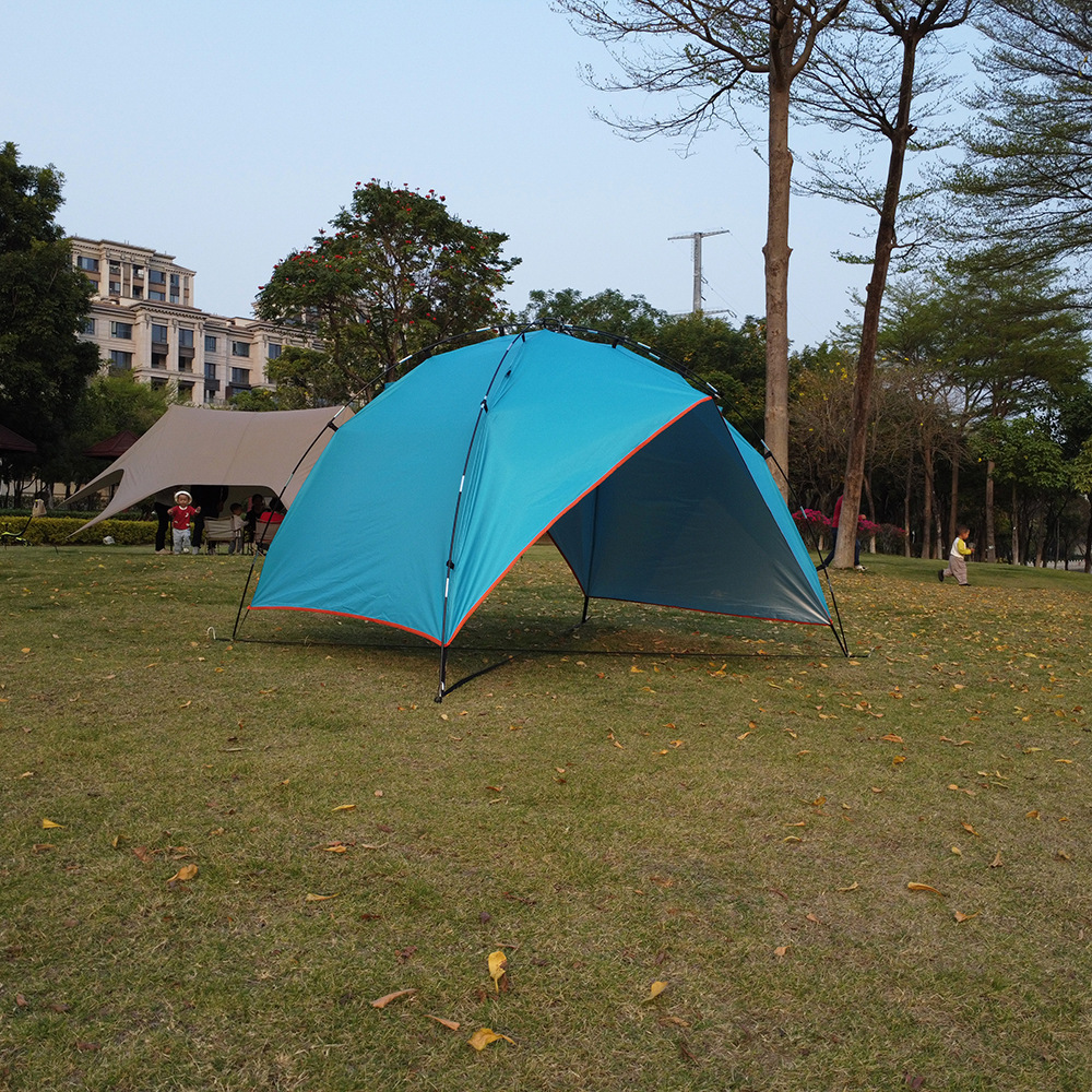 3-4 Person Outdoor Beach Tent, Portable, Bottomless, Windproof, Foldable, Large Space Tent, Sunshade