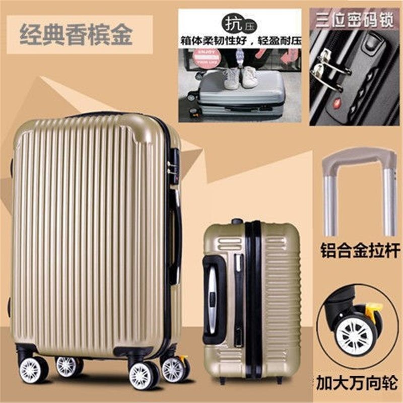 Maleta trolley 24 pulgadas 22 pulgadas maleta para estudiantes maleta para hombres y mujeres maleta de embarque caja de contraseña de 20 pulgadas 26 pulgadas cuero