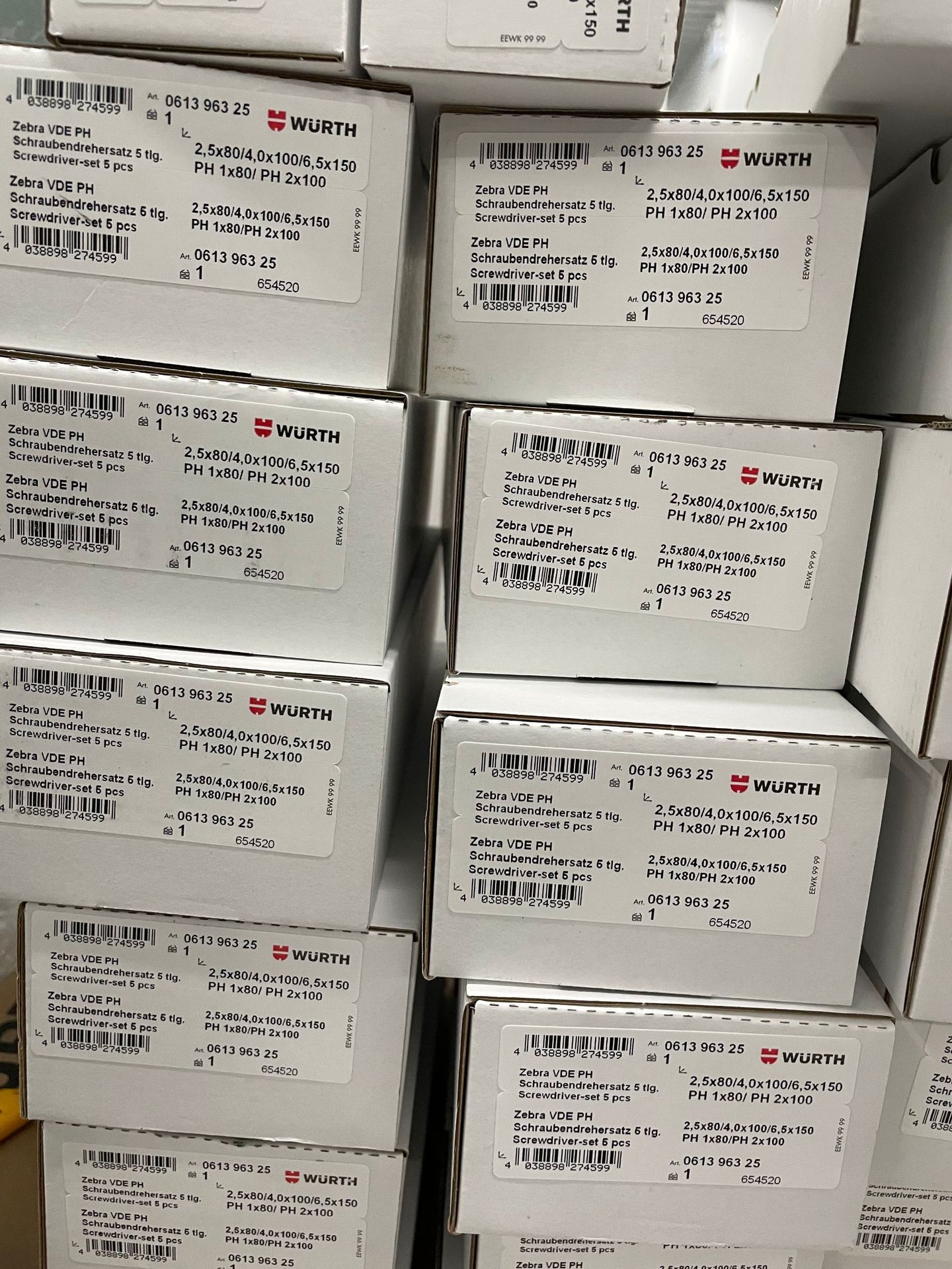 德国wurth 一字/十字槽头螺丝刀套件 61396325