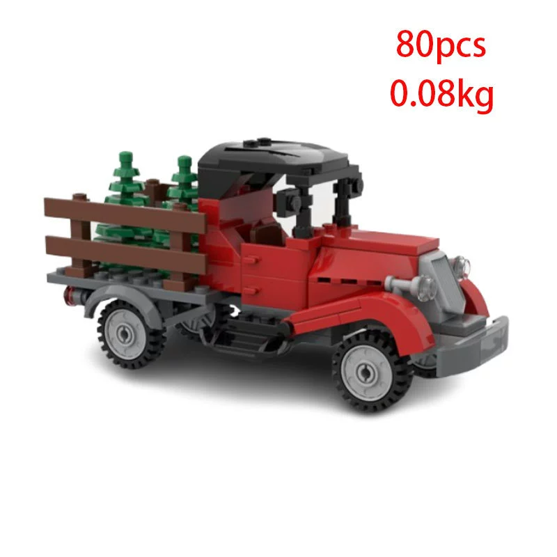 Хит продаж за границей MOC-100815 креативная рождественская ёлка транспортный грузовик собранная маленькая частица конструктор игрушечная модель