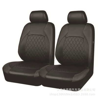Foreign Trade Car Seat Covers: Universal seat cover - black-4-piece-set-with-two-seats-general