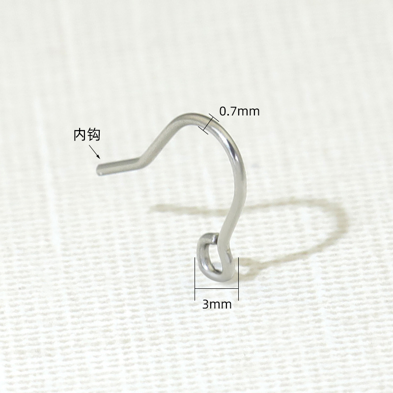 0.7mm wire diameter ear hook (inner hook) trumpet