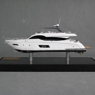 49cm Sunseeker Luxury Yacht Ship Model Customization Club Display Ship Model Haiyi Fang Ship Yacht Model Customization