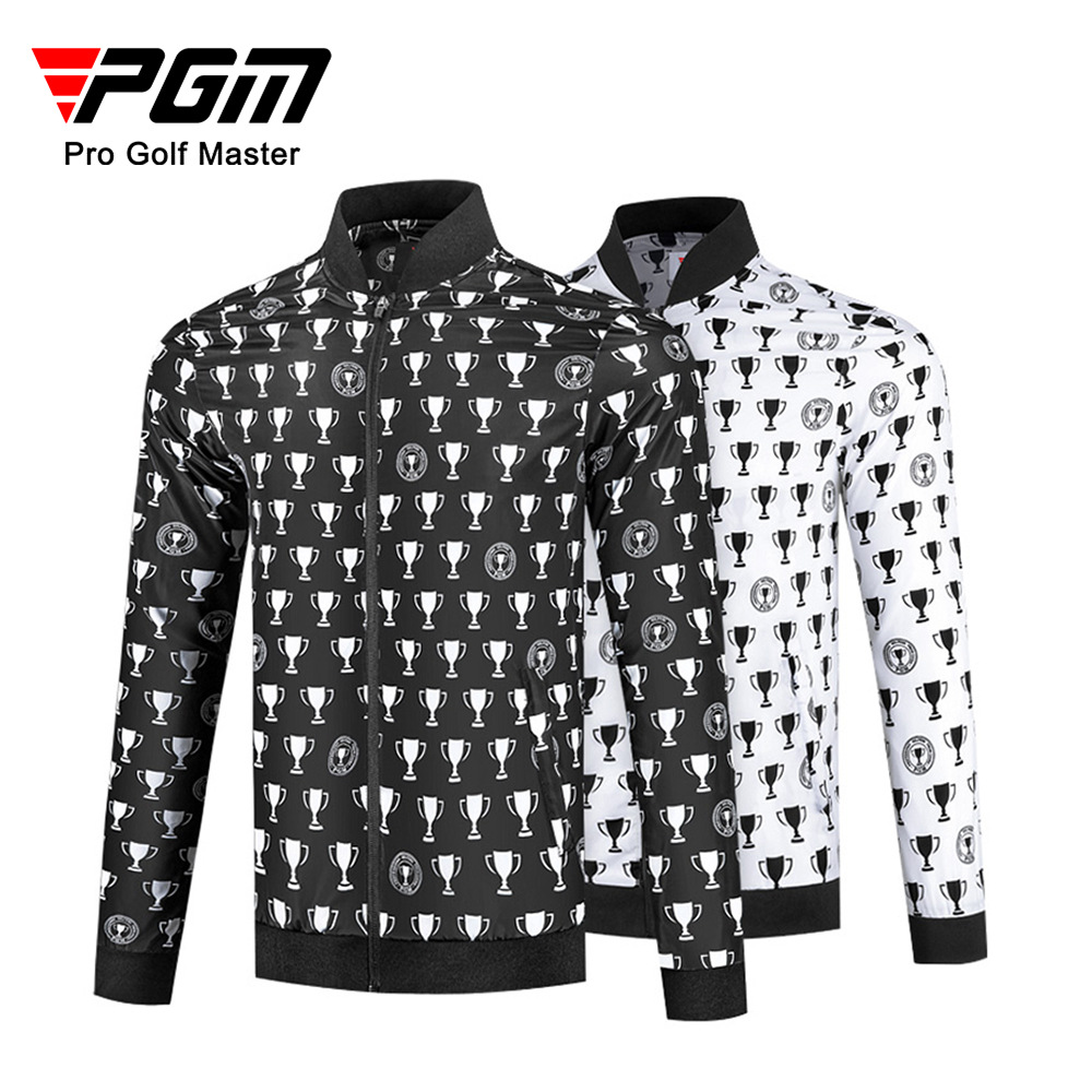 Áo khoác golf nam chống gió chống mưa thu đông PGM YF426 — YF426 màu trắng, YF426 màu đen