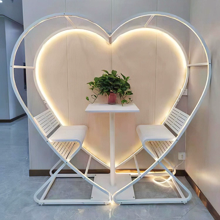 Подвесное кресло в форме сердца для свадебной фотосессии на открытом воздухе, для отдыха в гостевом доме, двойное кресло-стол, мебель, подвесное кресло в форме сердца