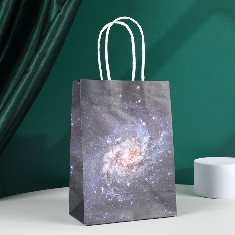 Bolsas de regalo de cumpleaños, bolsas de cartón cartón, bolsas de embalaje para llevar, bolsas de embalaje de regalo de fiesta para niños, bolsas de mano