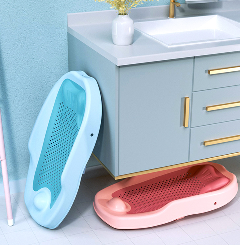 Baño de bebé artefacto sentado y acostado bebé acostado soporte antideslizante alfombra bañera baño neto baño cama baño estante recién nacido