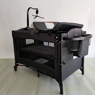 Portable Adjustable Game Bed Bedside Bed Splicing Bed Multi-Functional Folding Mobile Crib Bed Diaper Table