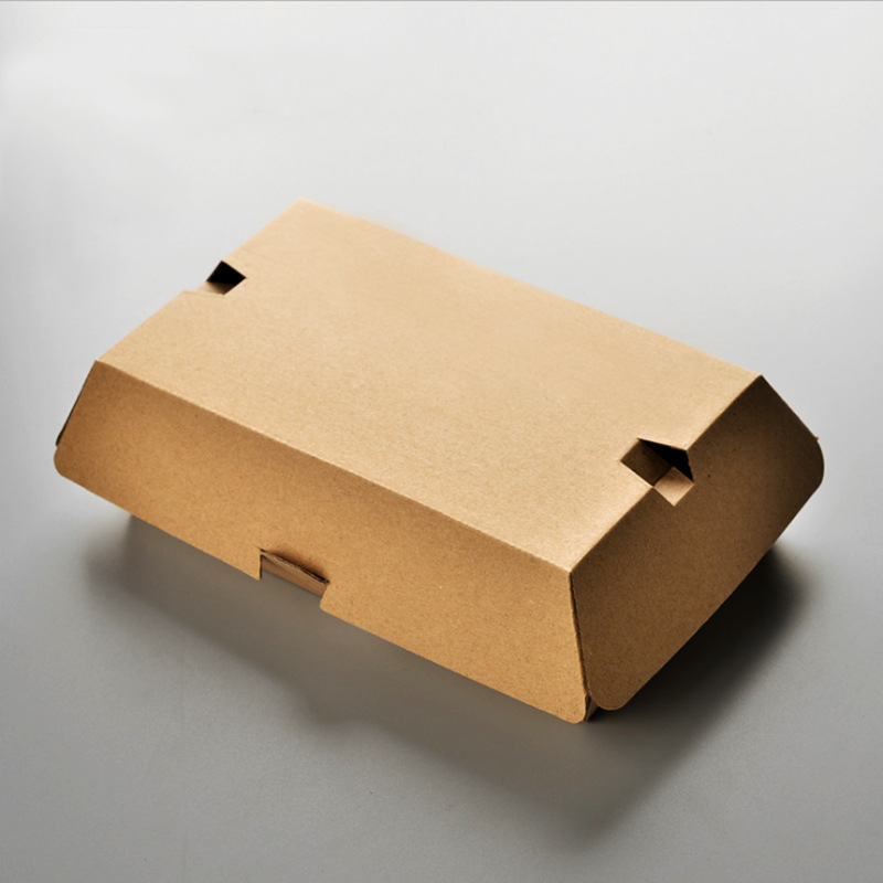 Once a sex cowhide paper Burger F pit corrugated packing box fried…