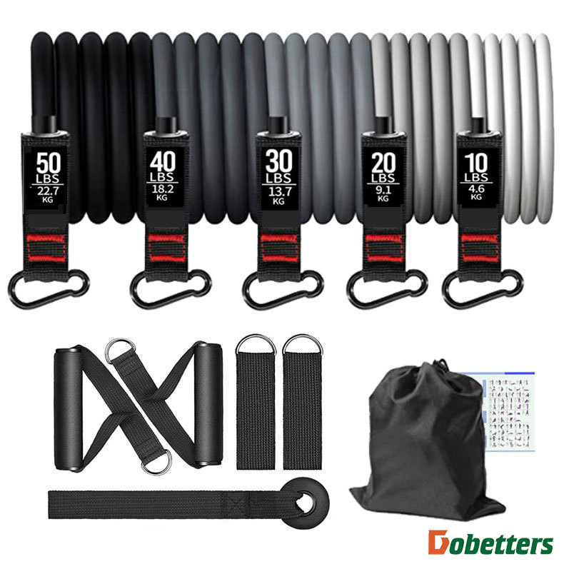 11 unidades traje dispositivo de tensión de fitness tensión cuerda función entrenador de goma combinación auxiliar tensión cuerda traje de fábrica