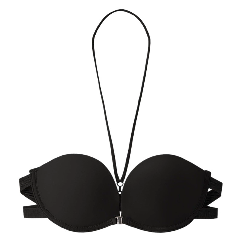 Нижнее белье с маленькой грудью, женское невидимое регулируемое нижнее белье пуш-ап без бретелек, нескользящее красивое нижнее белье с подвеской на спине, бюстгальтер без бретелек с пряжкой спереди
