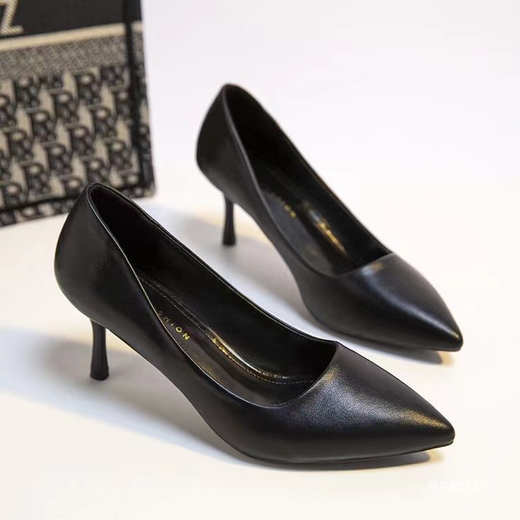 Black high heels heels
