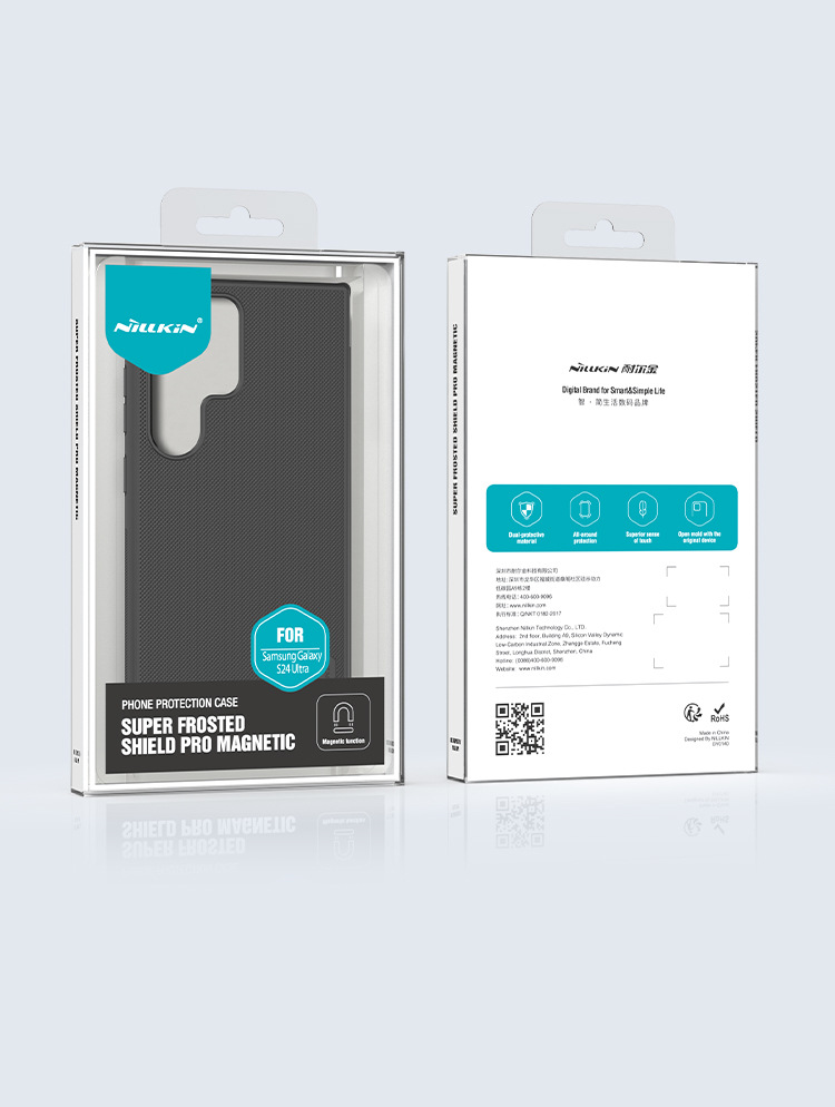 Ốp lưng Samsung S24 Ultra từ tính Nillkin, vỏ bảo vệ mờ Pro chống sốc — Tấm Chắn Hút từ-Đen, Samsung S24Siêu chi tiết 12