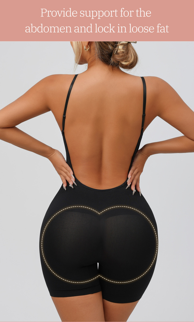Women's Shapewear Bodysuit, Backless Hip Lifting Waist Trainer_voghion.com