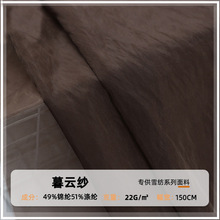 涤纶欧根纱雪纺面料 雪纺欧根纱暮云纱吊带衫纱裙婚纱礼品装饰布