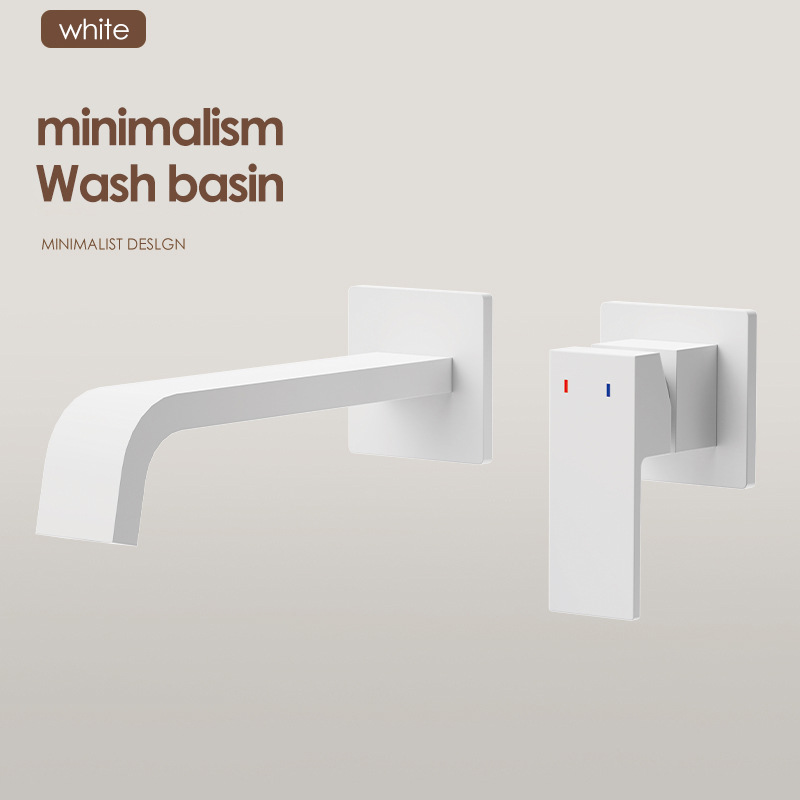 Uno por uno, los grifos en la pared están ocultos con lavabos faciales incrustados, lavabos, lavabos de pared enterrados, lavabos fríos y calientes