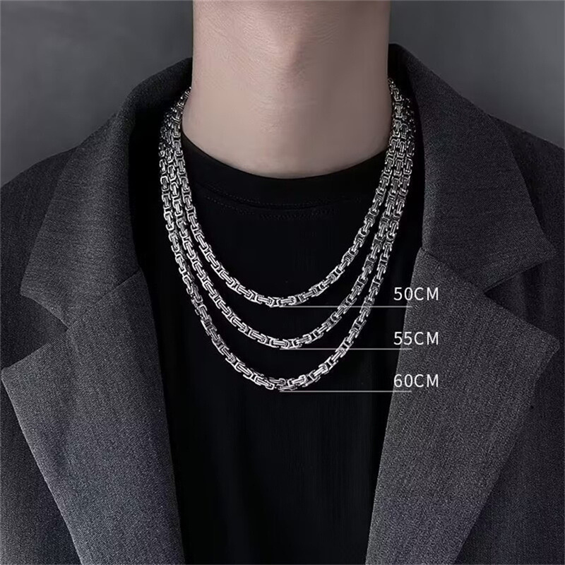 Cuban Chain Necklace For Men With Pendant Symbol Of Confidence_voghion.com